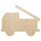 Fire Truck Engine Fireman Firefighter Symbol Unfinished Wood Shape Piece Cutout for DIY Craft Projects